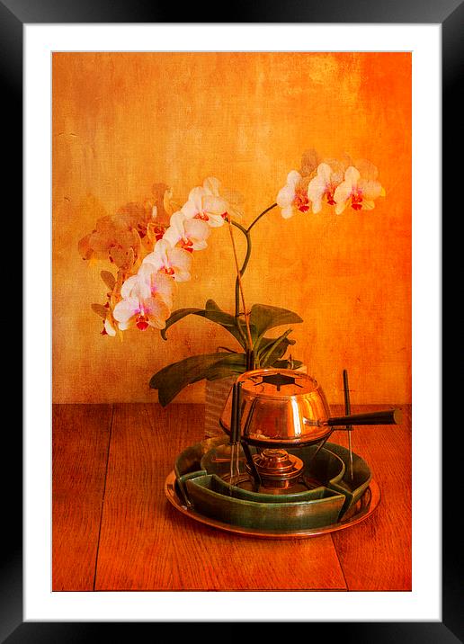 Orchid and Copper Fondue Framed Mounted Print by Brian Roscorla