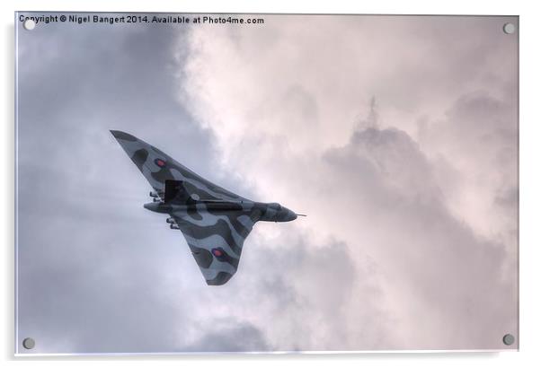  Avro Vulcan XH558  Acrylic by Nigel Bangert