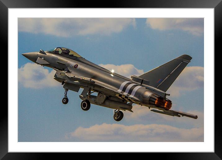  Typhoon Display Aircraft Framed Mounted Print by P H