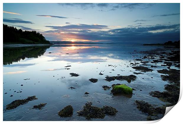  Sunset at Fairlie, North Ayrshire Print by Stephen Taylor