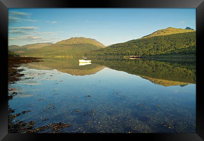 Loch Long reflections  Framed Print by Stephen Taylor