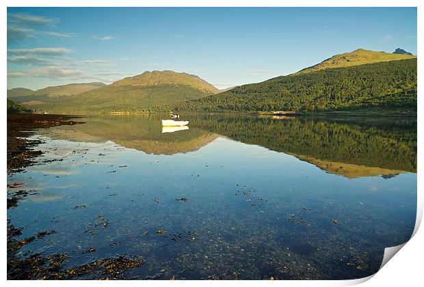  Loch Long reflections  Print by Stephen Taylor