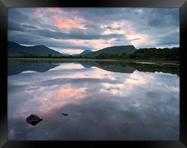  A Firey sky above Loch Awe Framed Print by Stephen Taylor