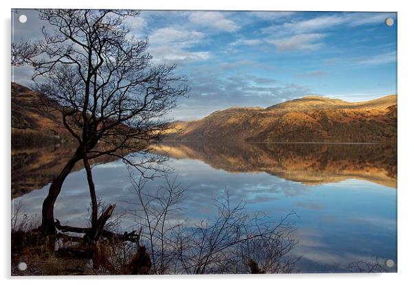  Calm on Loch Lomond Acrylic by Stephen Taylor
