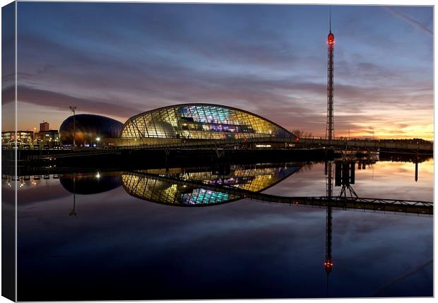 Glasgow science centre Canvas Print by Stephen Taylor