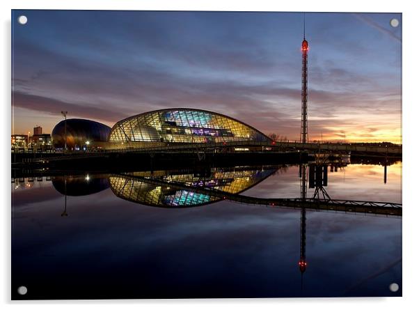  Glasgow science centre Acrylic by Stephen Taylor