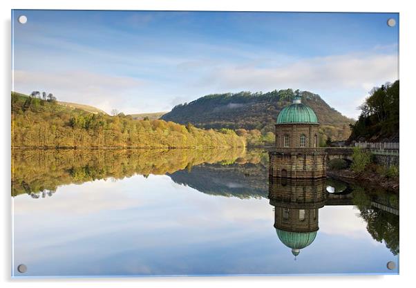 Caban Coch straining tower, Elan Valley Acrylic by Stephen Taylor