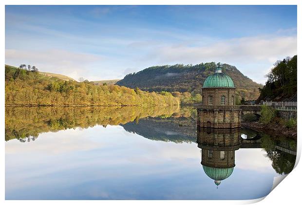 Caban Coch straining tower, Elan Valley Print by Stephen Taylor