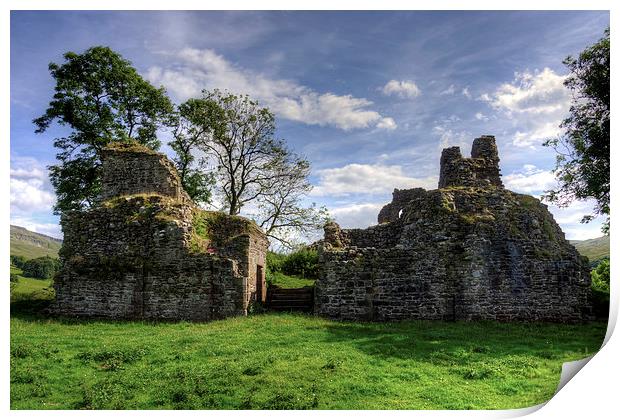 Pendragon Castle, Cumbria Print by Tom Gomez