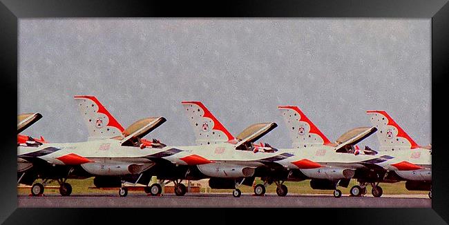  USAF THUNDERBIRDS Framed Print by dale rys (LP)