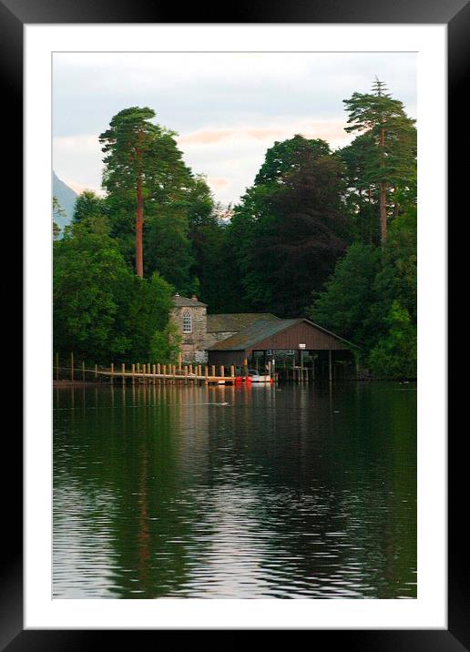  House on the lake Framed Mounted Print by yvette wallington