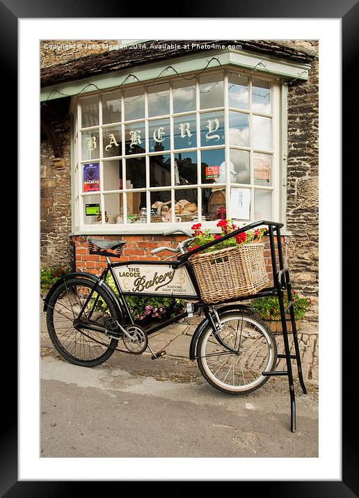  Baker's bike. Framed Mounted Print by John Morgan
