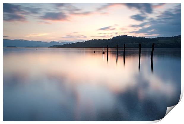  Sunrise at Duck Bay, Loch Lomond Print by Stephen Taylor