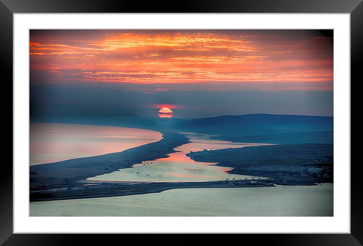  Chesil Sunset Framed Mounted Print by Mark Godden