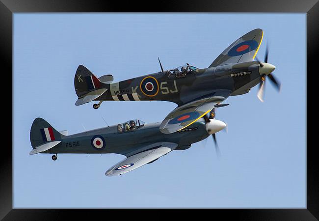 BBMF Spitfire at Yeovilton air day Framed Print by Oxon Images