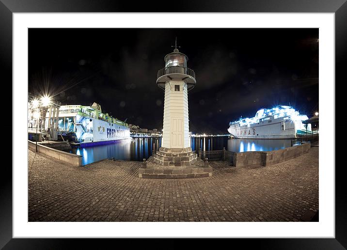  in the middle of the night Framed Mounted Print by Jose Luis Mendez Fernandez