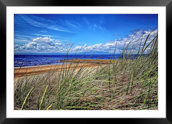 Irvine Sand Dunes   Framed Mounted Print by Valerie Paterson
