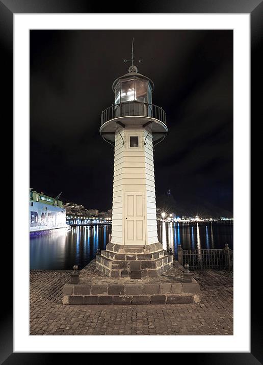 lighthouse in Santa Cruz de Tenerife Framed Mounted Print by Jose Luis Mendez Fernandez