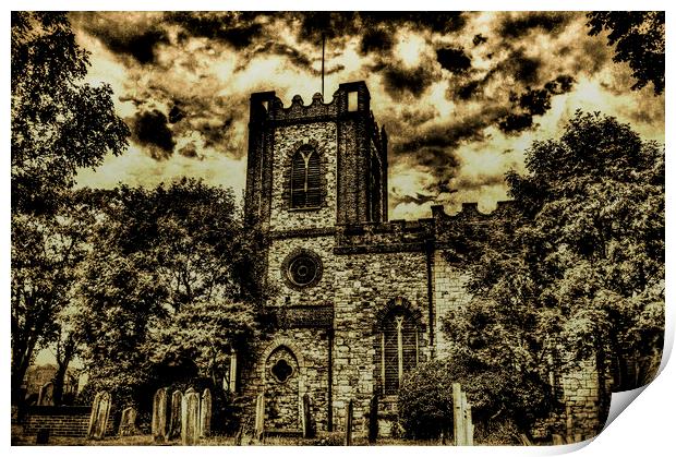 Dagenham Village Church Essex England Print by David Pyatt