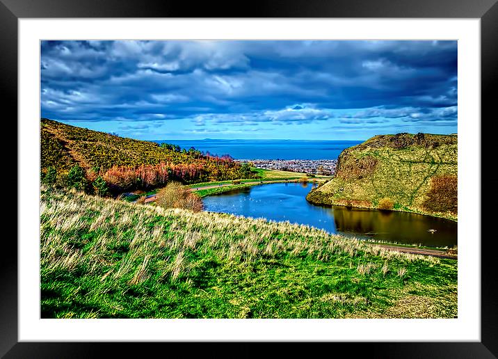 Dunsapie Loch & Crag Framed Mounted Print by Valerie Paterson