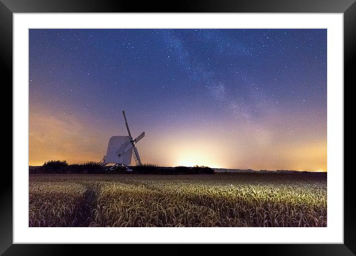  Chillenden Windmill - Kent Framed Mounted Print by Ian Hufton