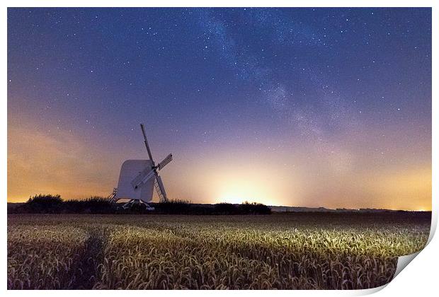  Chillenden Windmill - Kent Print by Ian Hufton