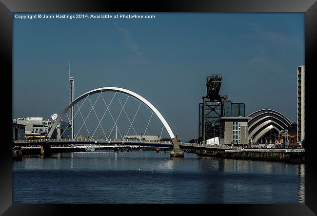 Glasgow's Iconic River Scene Framed Print by John Hastings