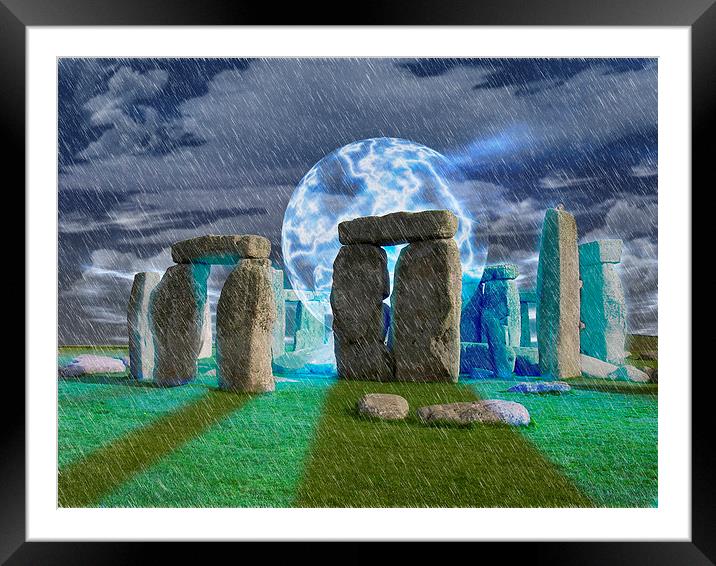  Stonehenge Magic Framed Mounted Print by Levi Henley