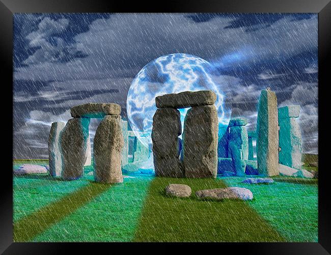  Stonehenge Magic Framed Print by Levi Henley