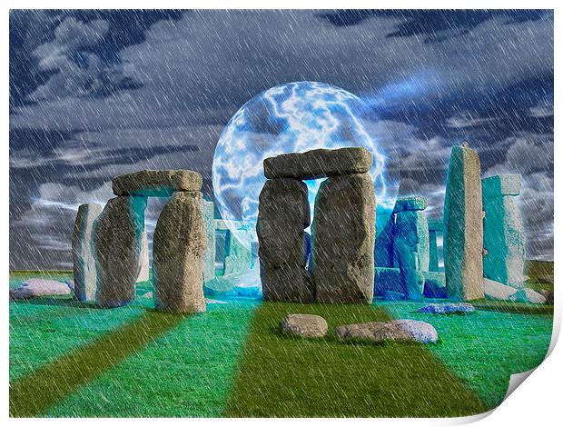  Stonehenge Magic Print by Levi Henley