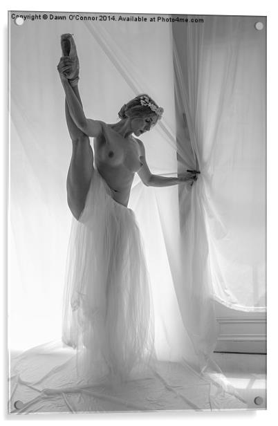  Topless Ballerina Acrylic by Dawn O'Connor