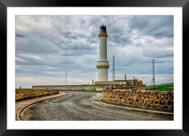  Girdleness Lighthouse Aberdeen Framed Mounted Print by Valerie Paterson