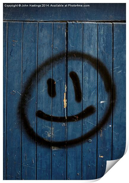  Smiley face Print by John Hastings