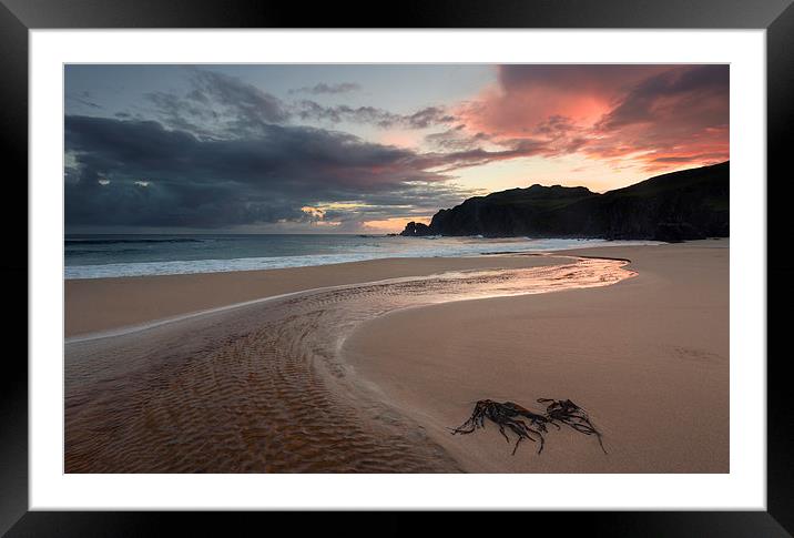  Dhail Mor, Isle of Lewis, sunset Framed Mounted Print by Scott Robertson
