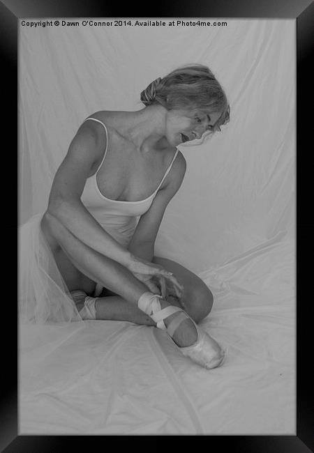  Ballet Dancer Framed Print by Dawn O'Connor