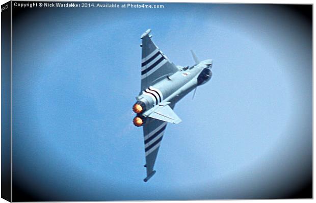 The Eurofighter Typhoon Canvas Print by Nick Wardekker
