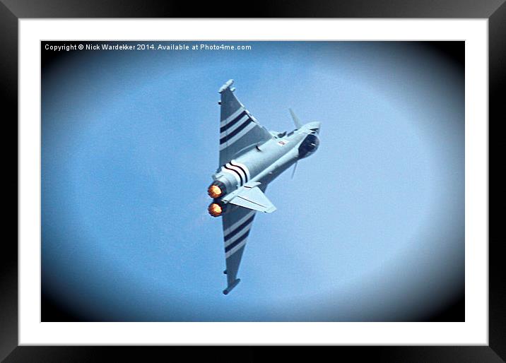  The Eurofighter Typhoon Framed Mounted Print by Nick Wardekker
