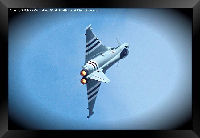  The Eurofighter Typhoon Framed Print by Nick Wardekker