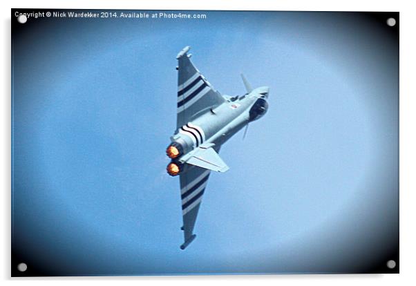  The Eurofighter Typhoon Acrylic by Nick Wardekker