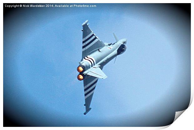  The Eurofighter Typhoon Print by Nick Wardekker