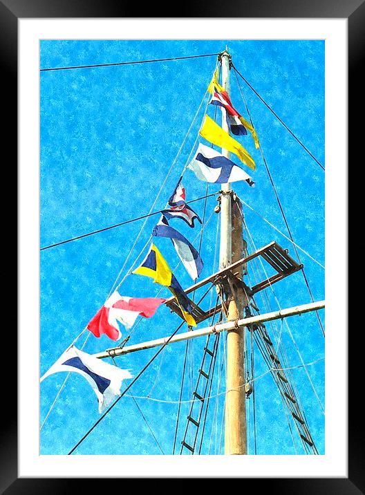  sea flags Framed Mounted Print by dale rys (LP)