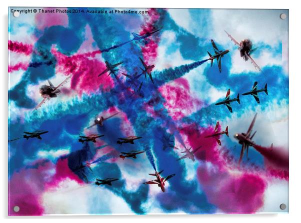  Red Arrows action sequence Acrylic by Thanet Photos