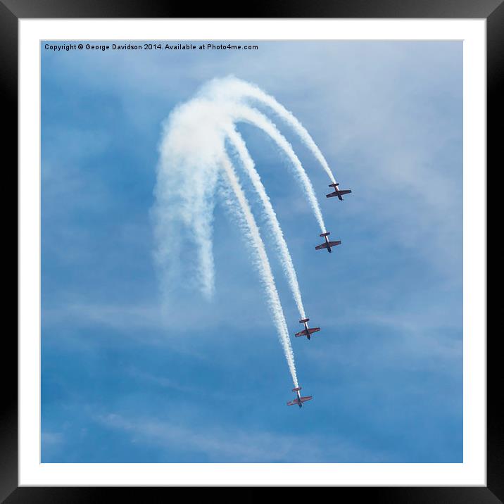 Freefall Framed Mounted Print by George Davidson