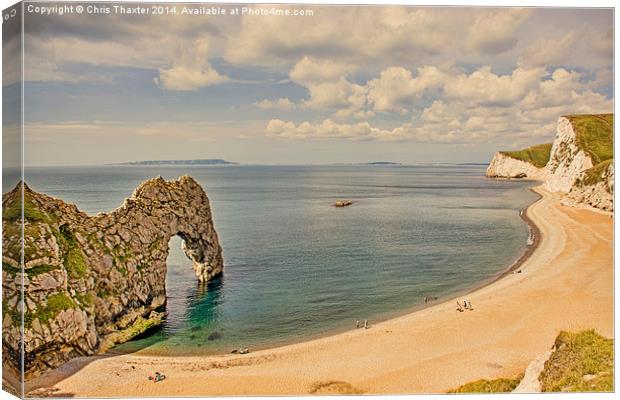  Durdle Door Canvas Print by Chris Thaxter