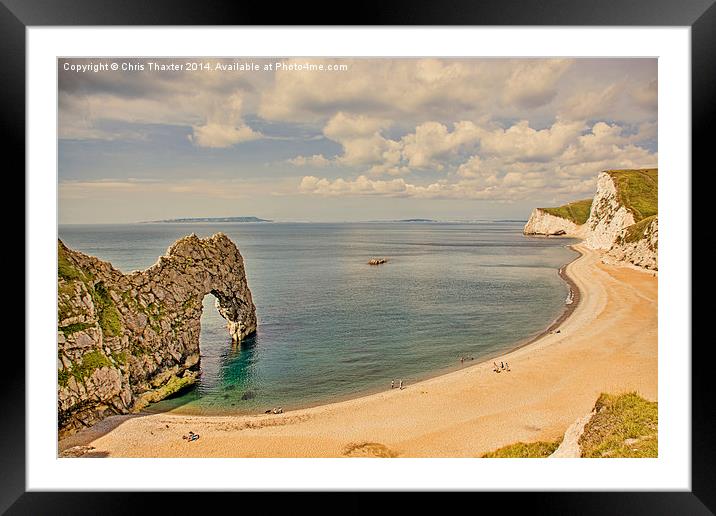  Durdle Door Framed Mounted Print by Chris Thaxter