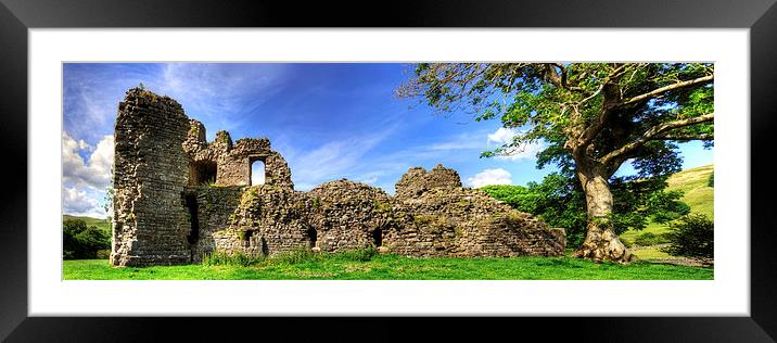 Pendragon Castle Remains Framed Mounted Print by Tom Gomez