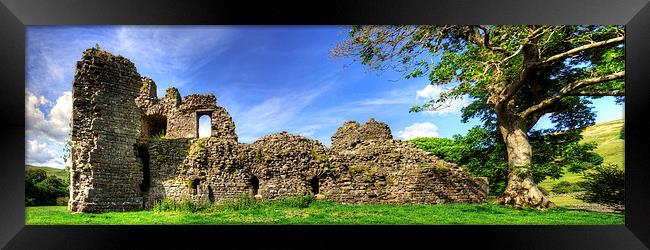 Pendragon Castle Remains Framed Print by Tom Gomez