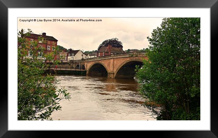 River Severn at Bewdley, UK Framed Mounted Print by Lisa PB