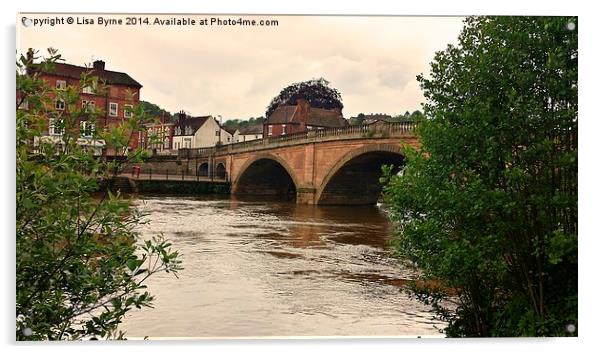 River Severn at Bewdley, UK Acrylic by Lisa PB