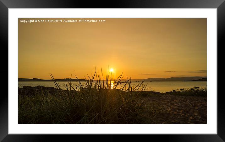  Largs Beach Framed Mounted Print by Geo Harris